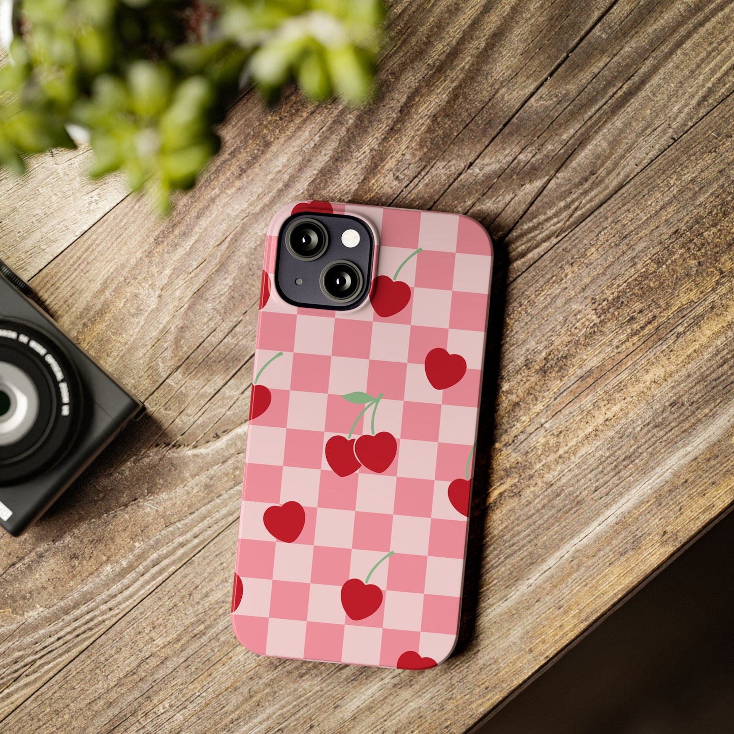 Cherry Checker Phone Case