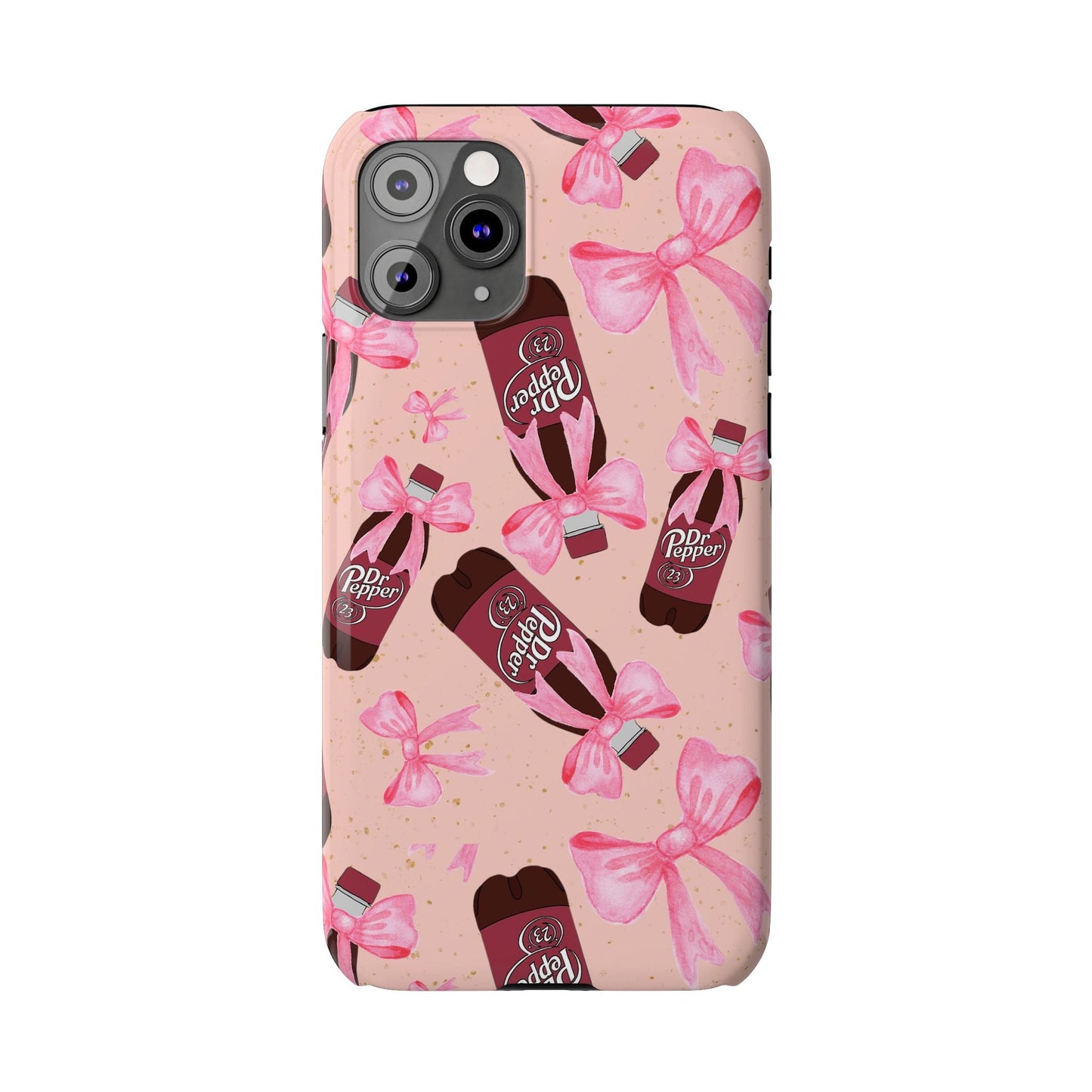 Phone Case - Bow Soda Pink Design