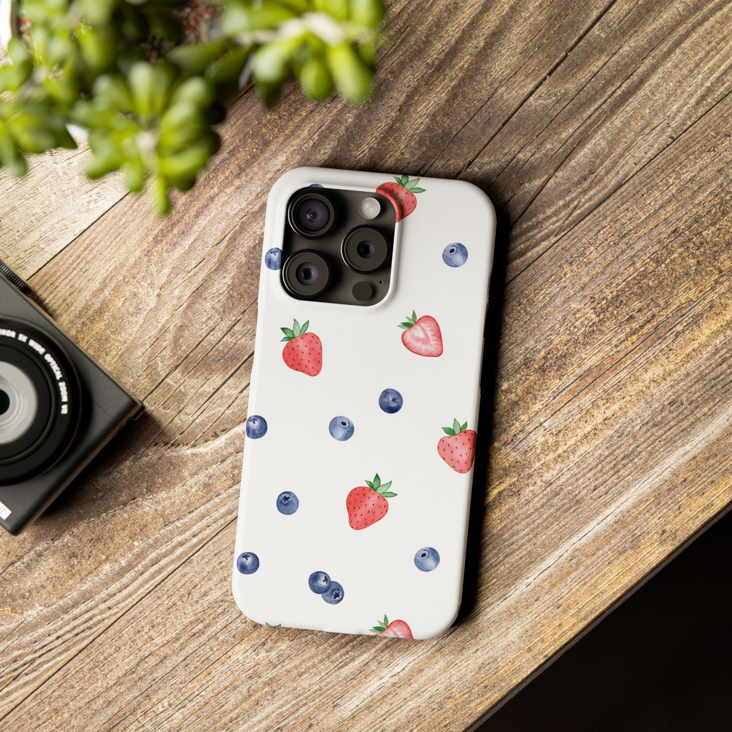 Berries & Cream Slim Phone Case