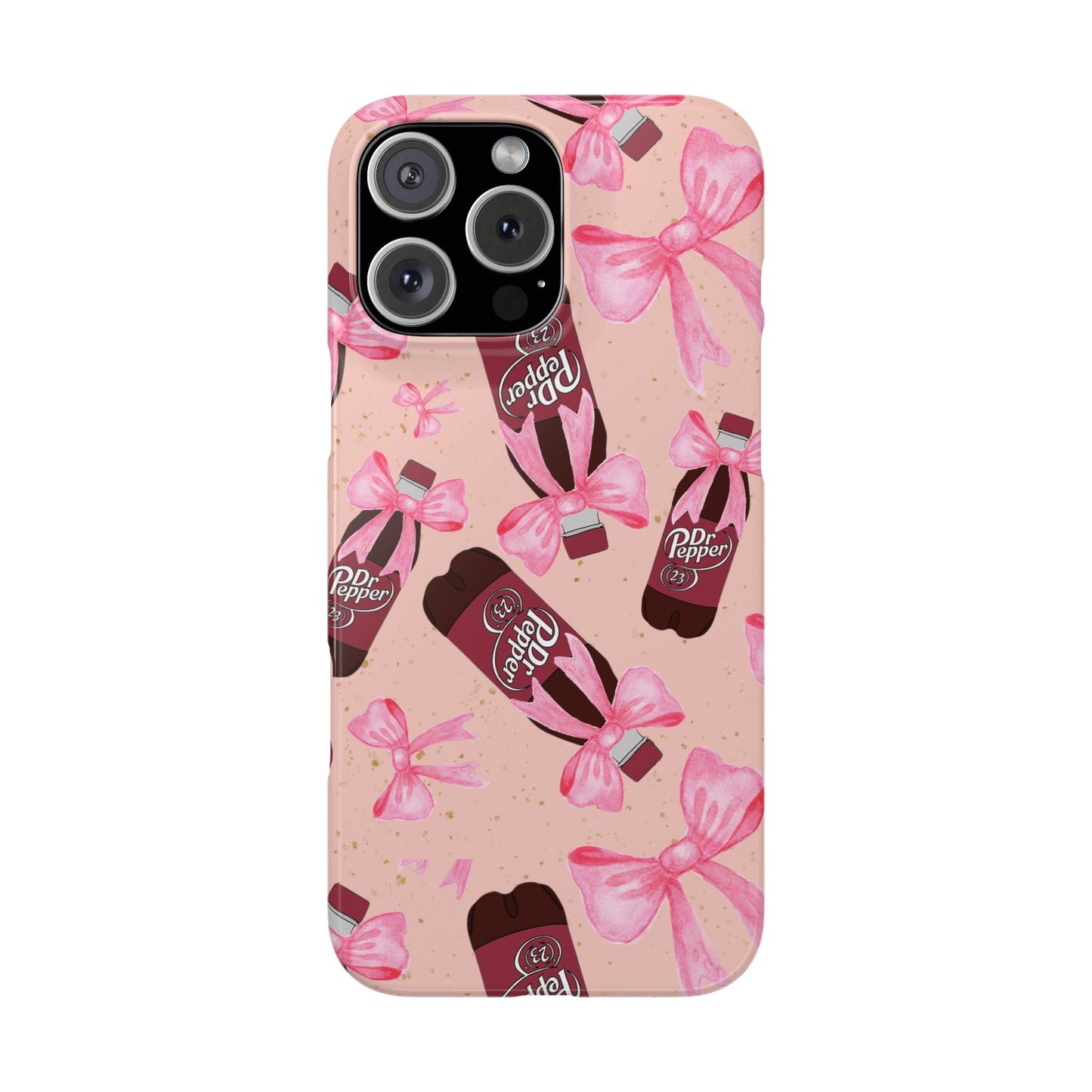 Phone Case - Bow Soda Pink Design