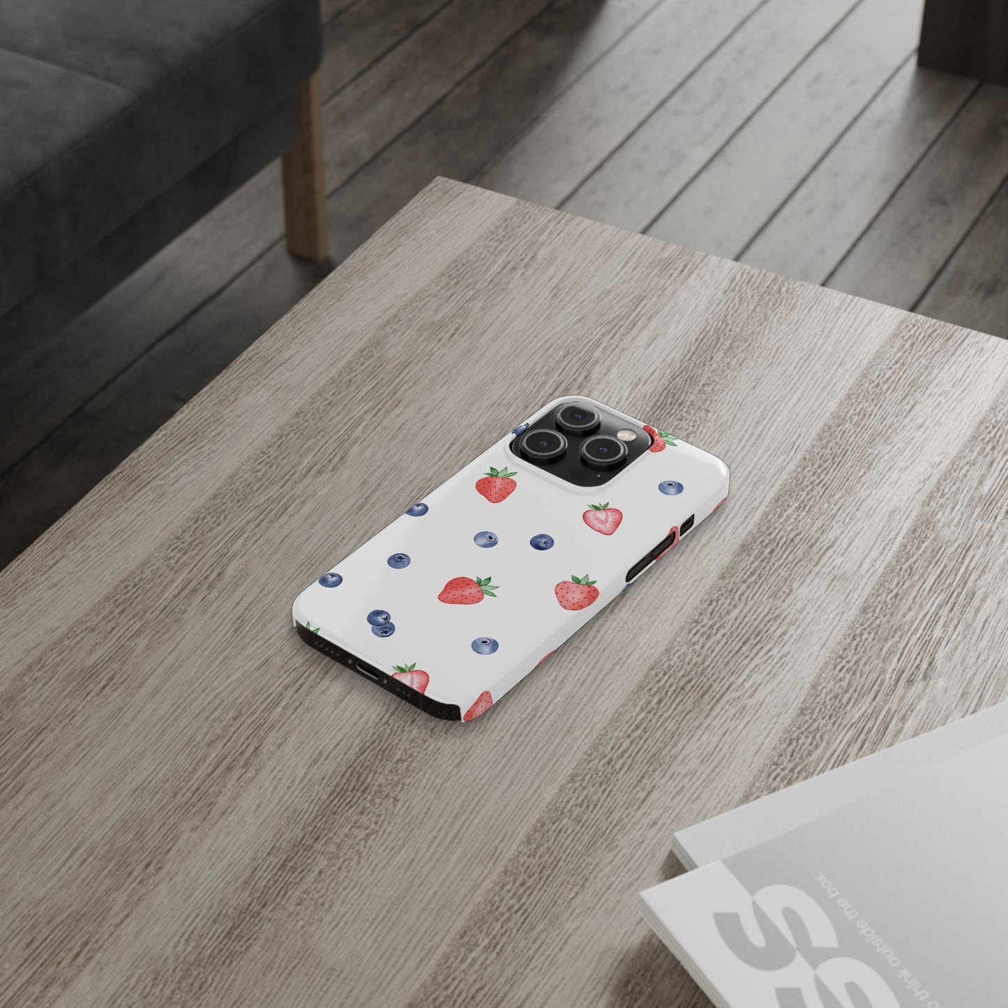 Berries & Cream Slim Phone Case