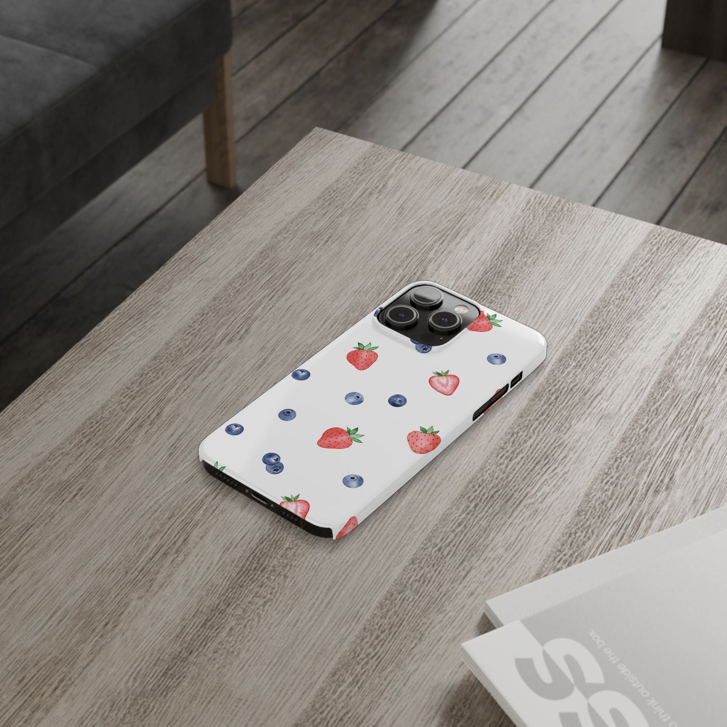 Berries & Cream Slim Phone Case