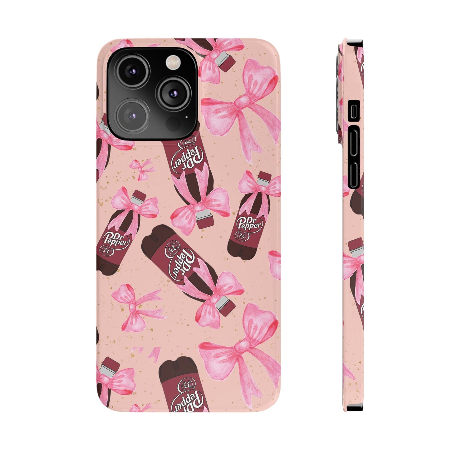 Phone Case - Bow Soda Pink Design