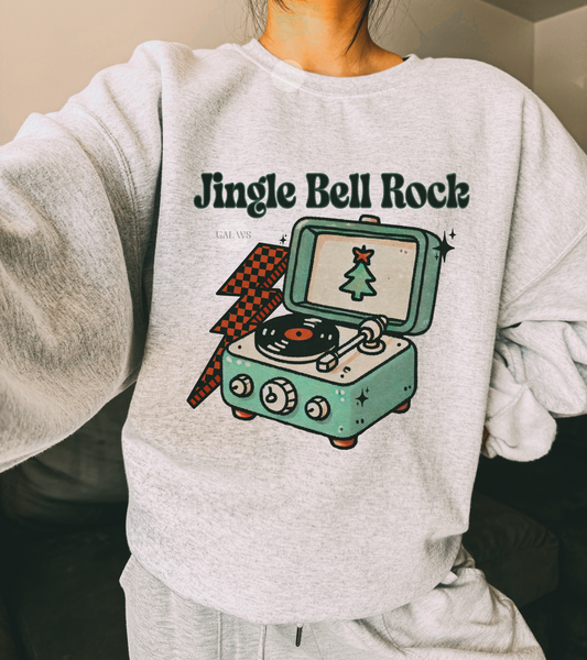 Jingle bell rock vintage recored player tee & sweatshirt