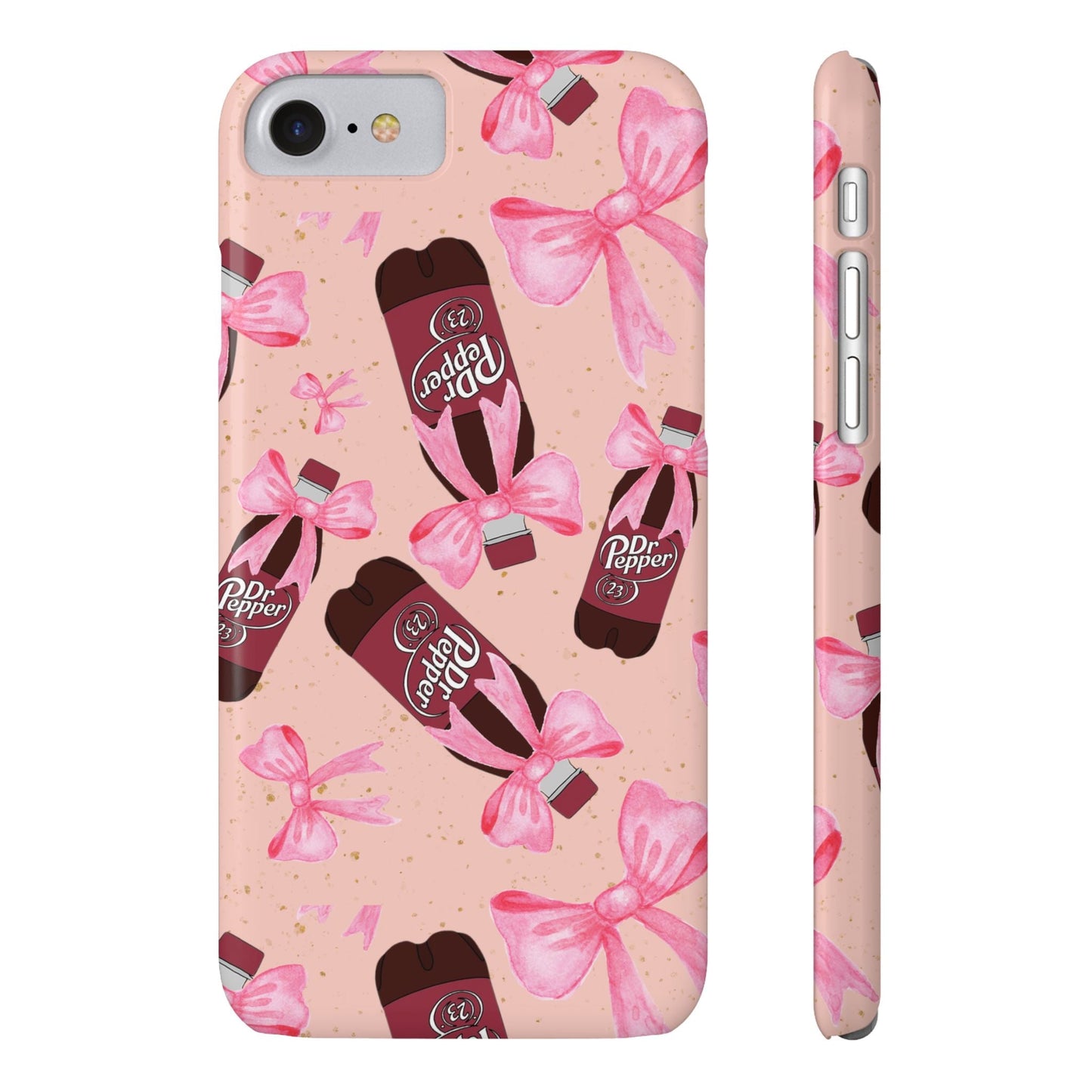 Phone Case - Bow Soda Pink Design