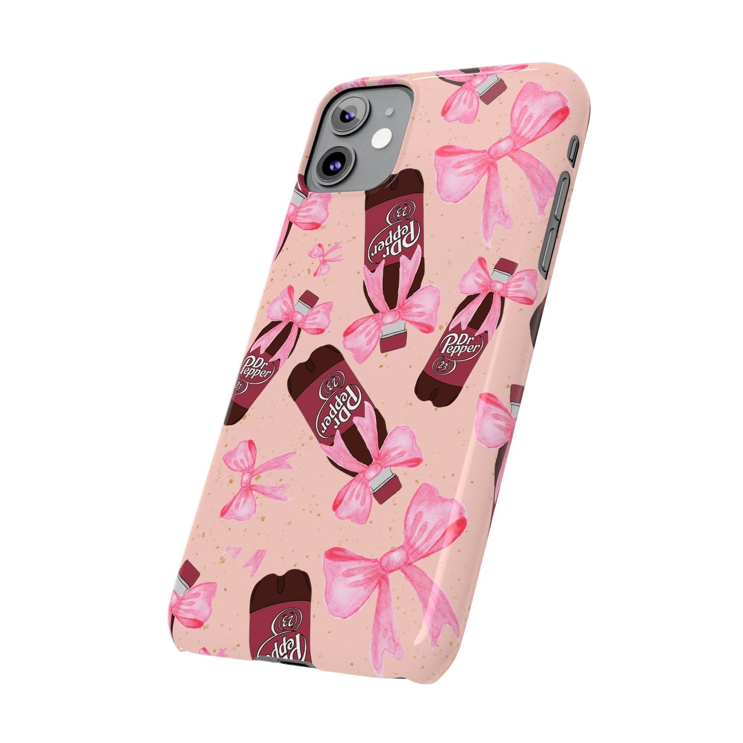 Phone Case - Bow Soda Pink Design