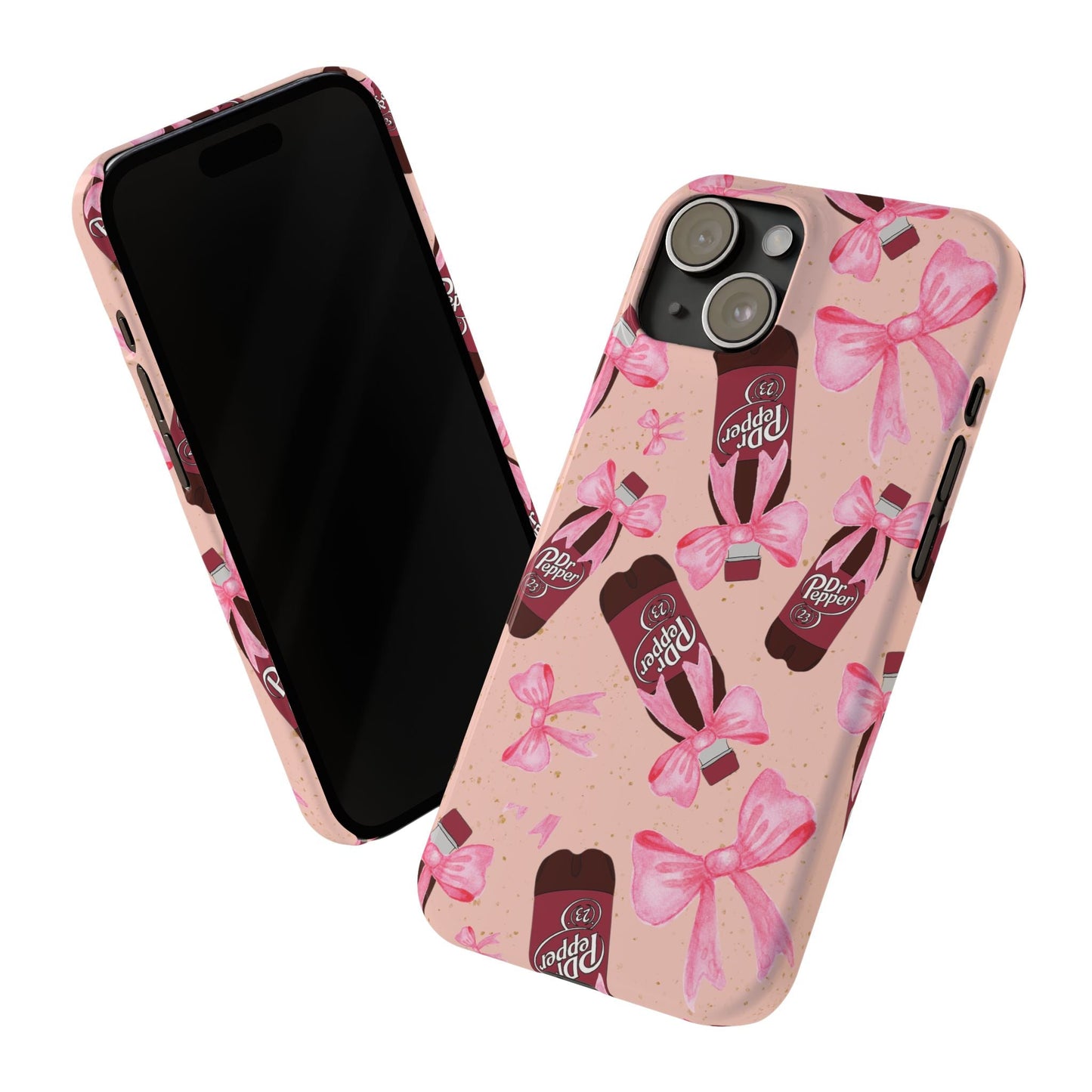 Phone Case - Bow Soda Pink Design