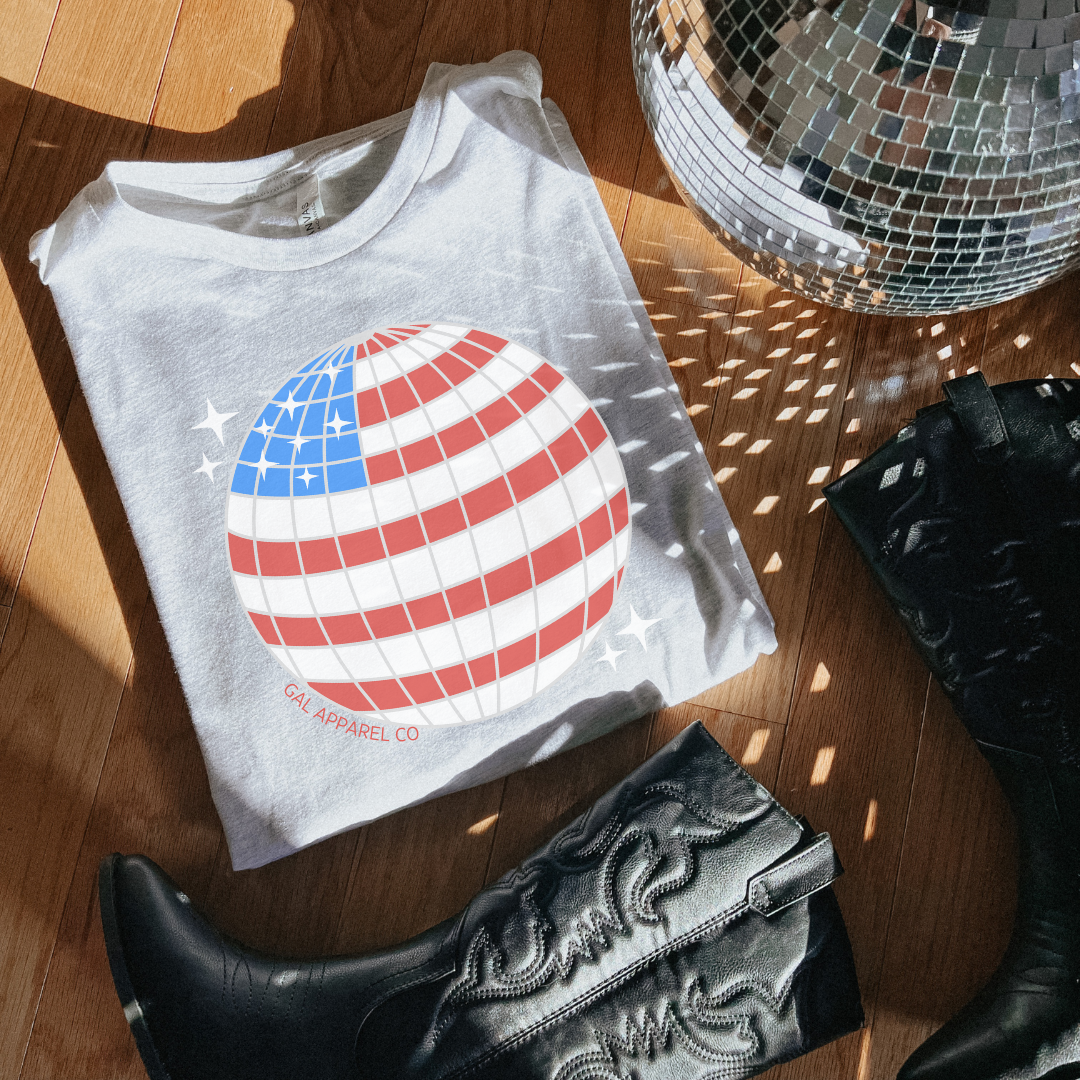 Disco ball American flag (Front design)