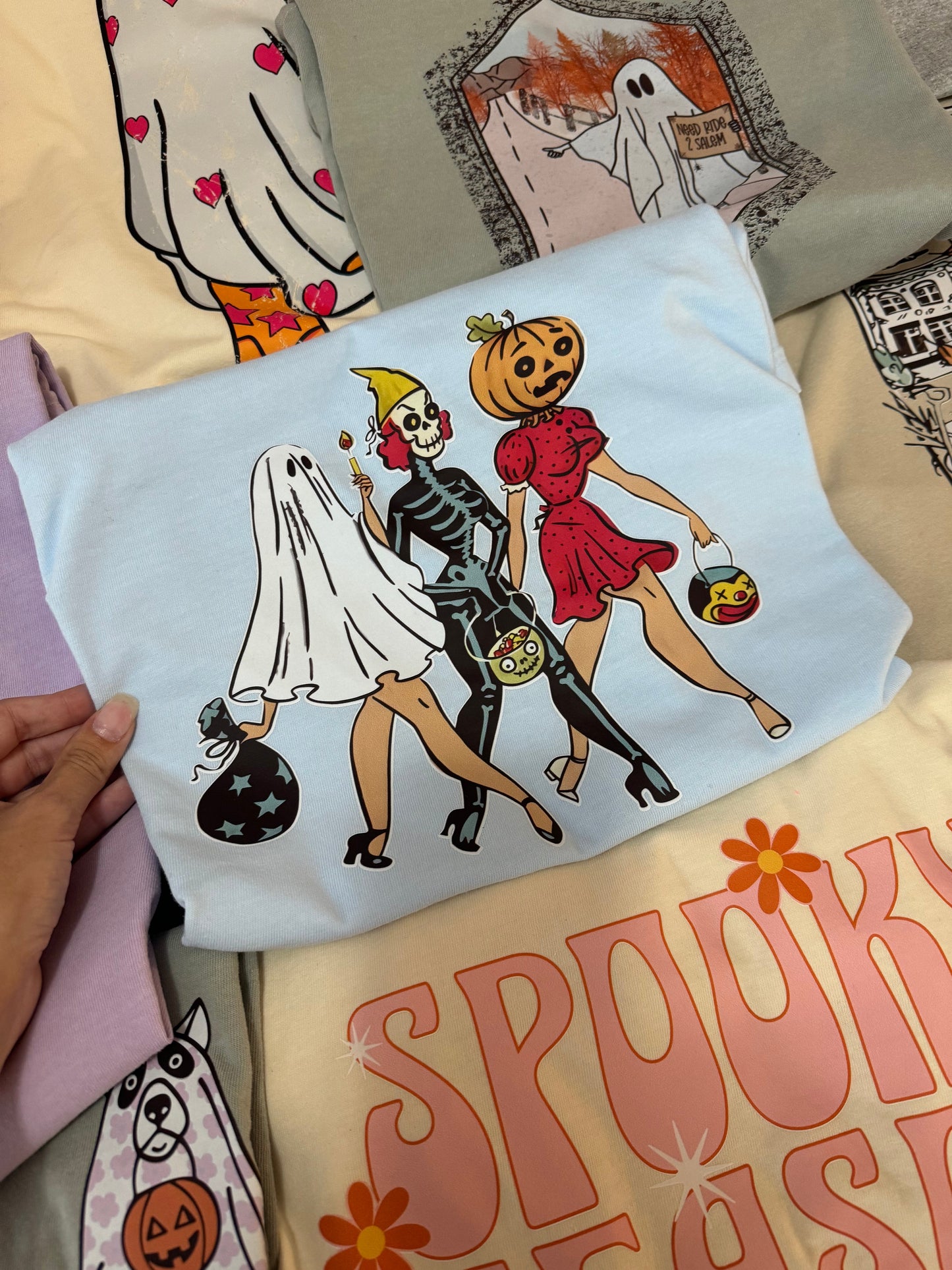 Retro Ghouls tee & sweatshirt