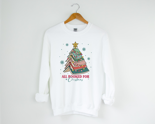 All booked for Christmas design tee or sweatshirt