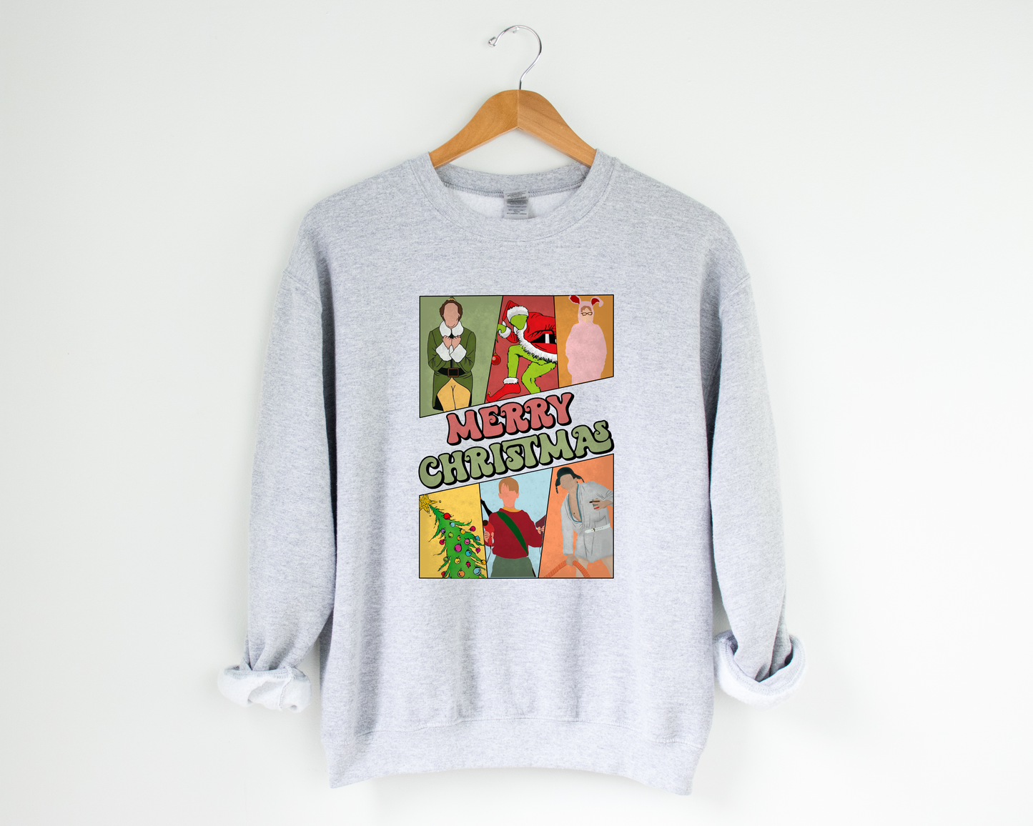 Merry Christmas TOP FAV Christmas movies design tee or sweatshirt